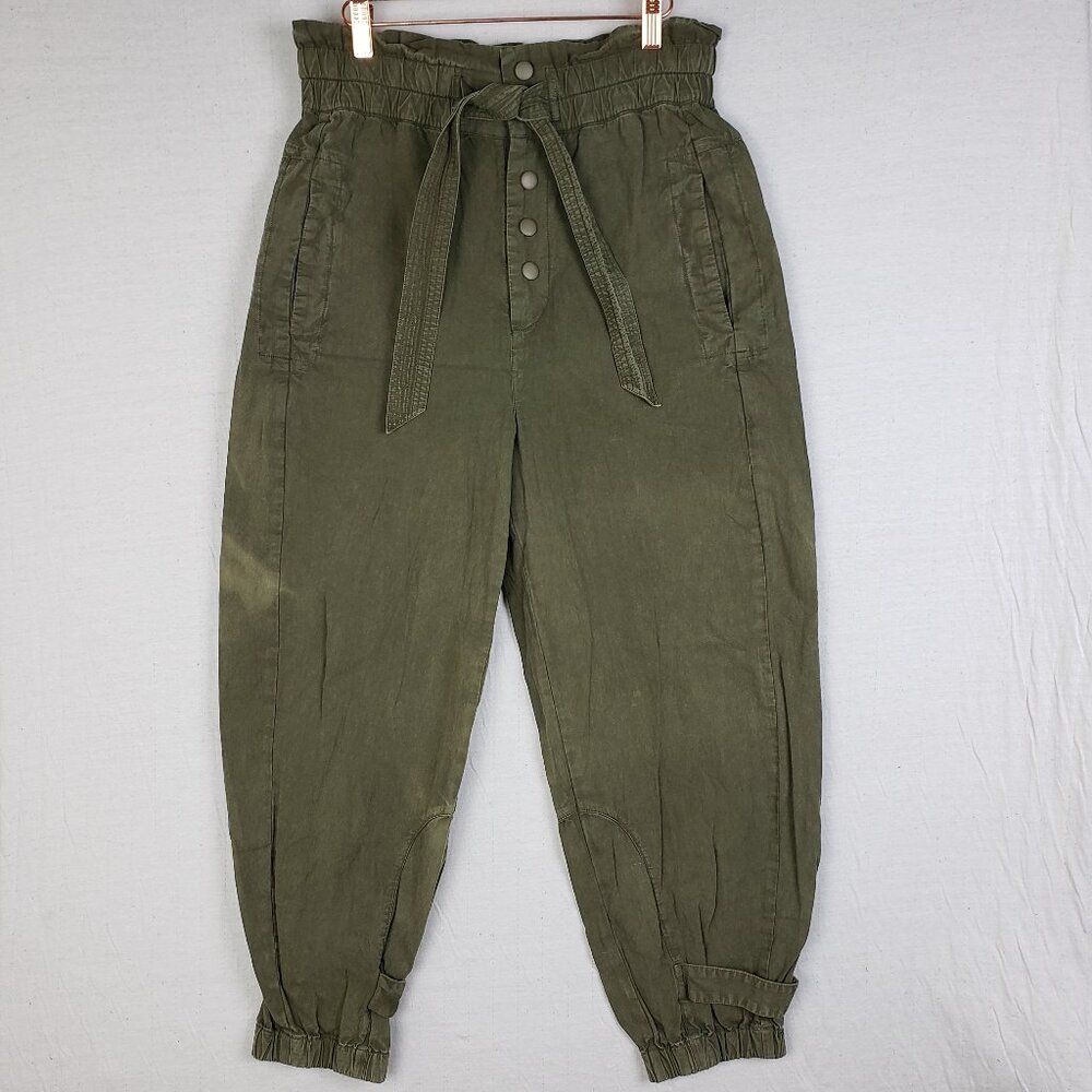 Sea New York Olive Green Cropped Pants - Picture 3 of 15